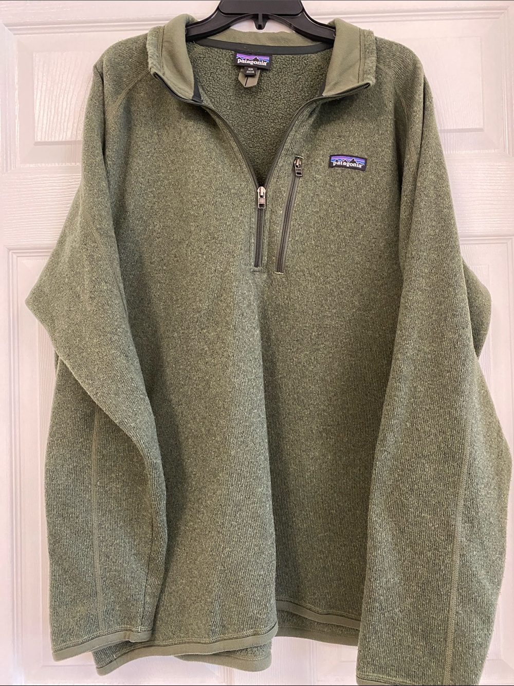 Patagonia Men's Olive Green Half-Zip Fleece Pullover